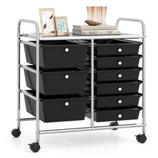 62.5cm Steel Rolling Cart with