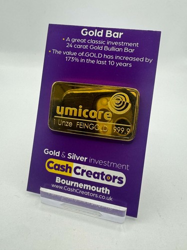 Umicore 1oz 999 fine - 999.9,