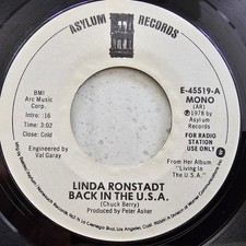 Linda Ronstadt (e) Back In THe
