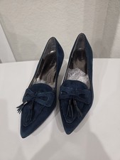 Tahari Teal Suede  Pointed