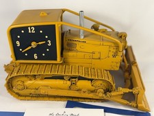 RARE DANBURY MINT CAT D9 CATERPILLAR CLOCK BULLDOZER NEW IN BOX WITH PAPERS ETC