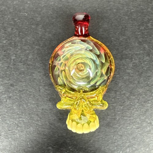 Handmade art glass yellow - handmade,