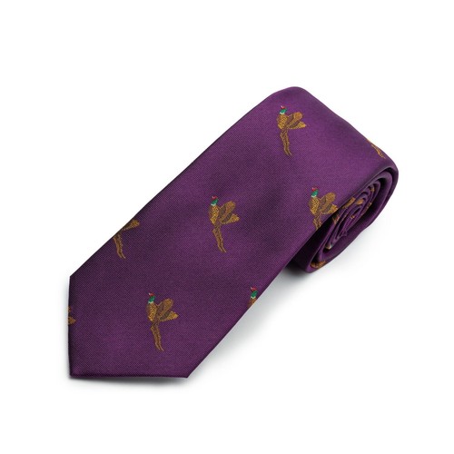 Luxury woven silk purple