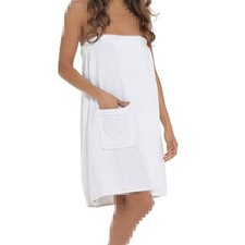 Womens Spa Towel Wrap Luxury 100% Cotton Bath Body Wrap with Pocket Age 8-22 Yrs