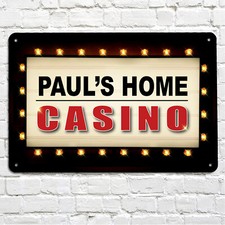 Personalised Home Casino A4