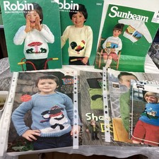 Collection of Motif/character knitting patterns (see photos) 