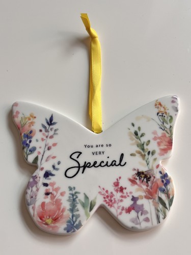 New ceramic floral butterfly - new,
