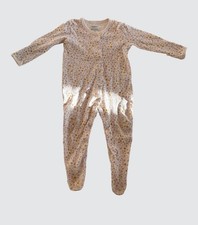 Mamas & Papas Baby Girl SleepSuit, Colour White Flower Pattern, Size: 6-9 Months