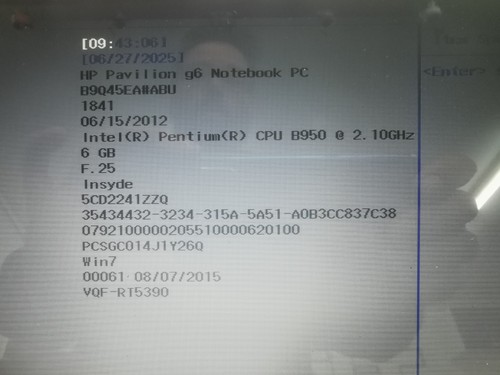 Pavillion pentium - hp, g6