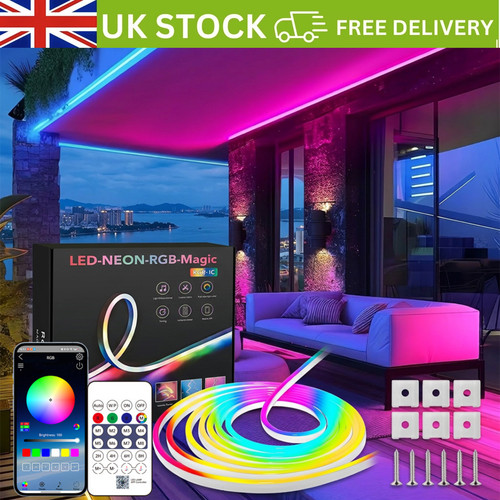 Led neon lights strip rgb - led,