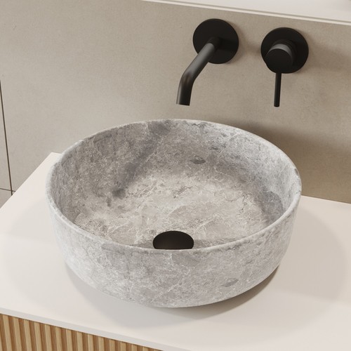 Stone effect round - stone,