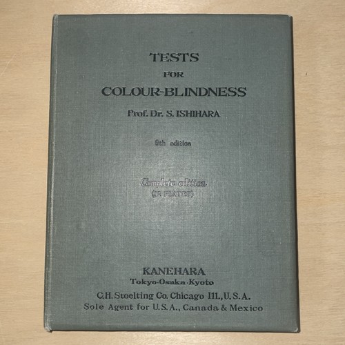 Ishihara tests for colour - ishihara's,