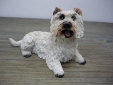 Vintage Westie White West Highland Terrier Puppy Dog Figurine Ornament Gift 5"