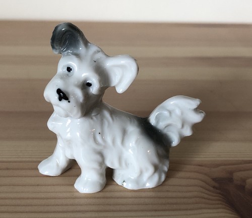 Vintage ceramic skye terrier - vintage,