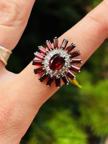 Tjc big silver garnets - tjc, silver,garnets