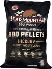 Bear Mountain Premium BBQ Woods 100% All Natural Hardwood Hickory Pellets- 20Lb