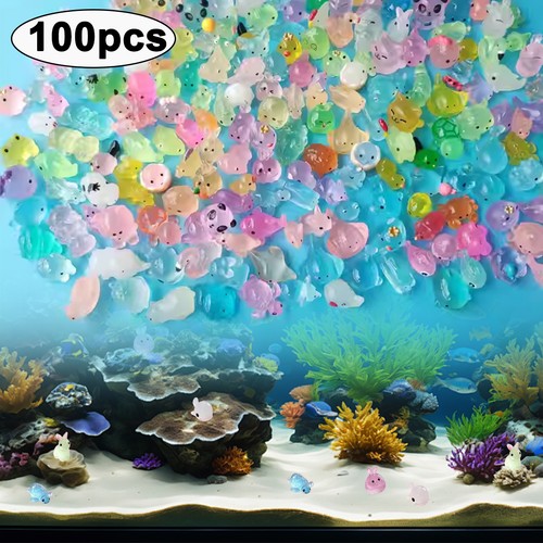 100x mini glow figurines - 100x, resin
