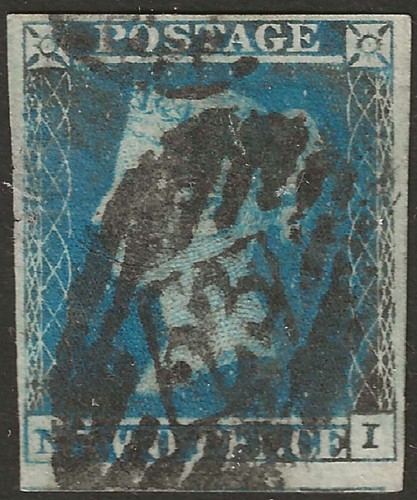 1849 two penny blue - two,