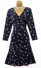 WAREHOUSE Navy Yellow Floral