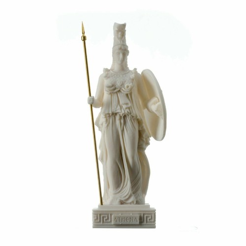 Athena alabaster statue - alabaster,