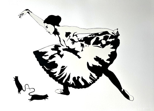 Blek rat ballerina - le,