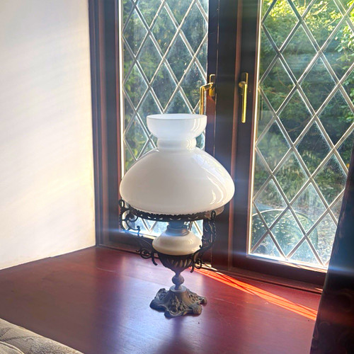 Vintage antique oil - , table
