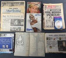 Princess Diana Newspapers x 25