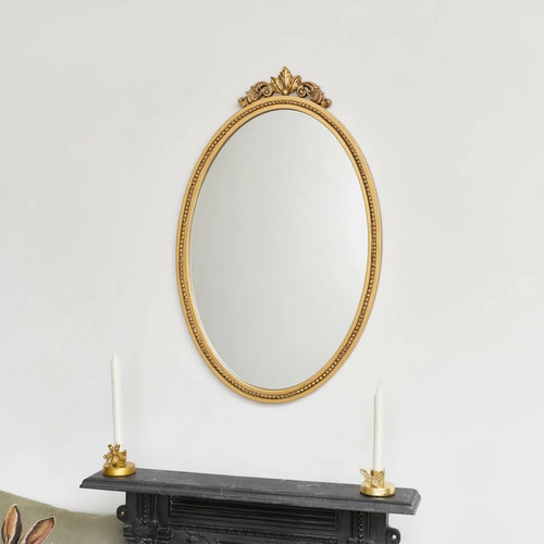 Large oval ornate edge gold - oval,