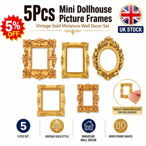 5pcs mini dollhouse picture - 5pcs,