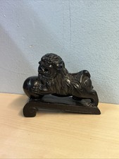 Vintage Carved Black Stone Foo