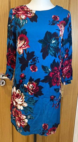 Joules blue floral - floral, dress