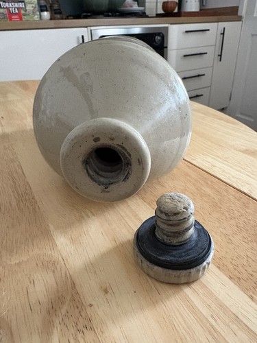 Antique stoneware hot water - antique,
