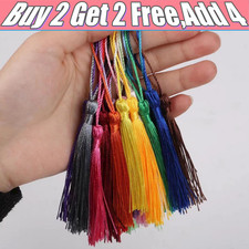 10/20/30PCS/Set Silky Tassels Crafts for Souvenir Bookmarks Jewelry Making Parts