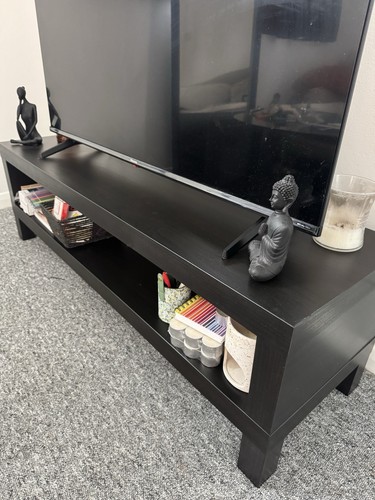 Ikea lack bench black brown - black,