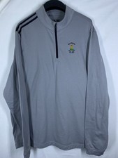 Adidas 1/4 Zip Mens Large Gray Ballybunion Golf Club 1893 Performance Pullover
