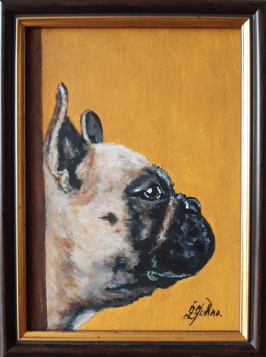 Pug original painting - pug,