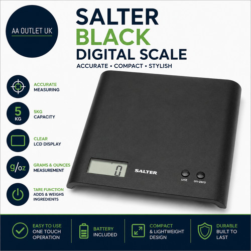 Salter black digital - digital, scale