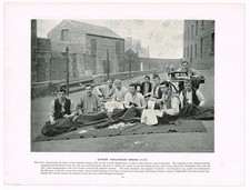 Gordon Highlanders Making Kilts Aberdeen Scotland Antique Print 1900 PS#144