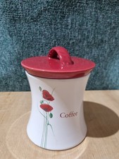Dunelm Poppy Coffee caddy