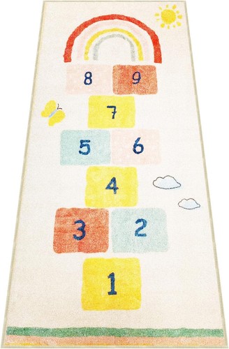 Rainbow sky hopscotch game - rainbow,