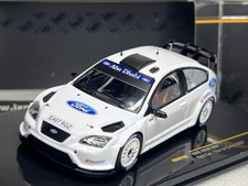 IXO 1:43 Ford Focus WRC Test Car Tour De Corse 2007 Diamond White Boxed