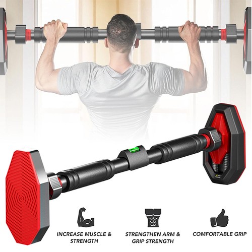 Adjustable doorway pull bar - adjustable, up