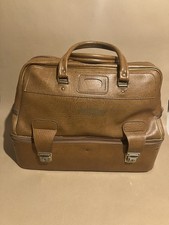 Mitre Lawn Bowls Bag Vintage Faux Leather Tan And Gold Trim Some Wear Still Nice