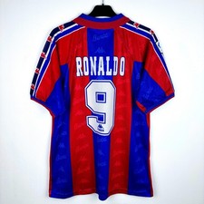 Barcelona 1995-1997 Kappa Home Football Shirt Jersey Ronaldo SUBLIMATED
