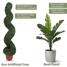 Artificial Spiral Topiary Tree