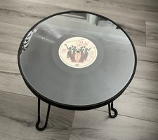 Retro Vinyl Record Side Table