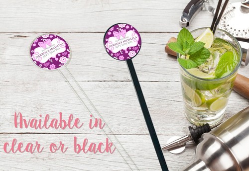 Personalised cocktail stirrers - personalised,