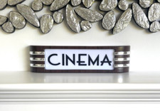 CINEMA light up studio sign