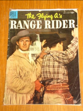 FLYING A'S RANGE RIDER #10 VG- (3.5) DELL COMIC JUNE AUGUST 1955 WESTERN*