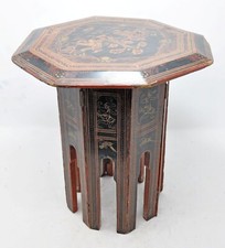 Antique wooden octagonal - antique,